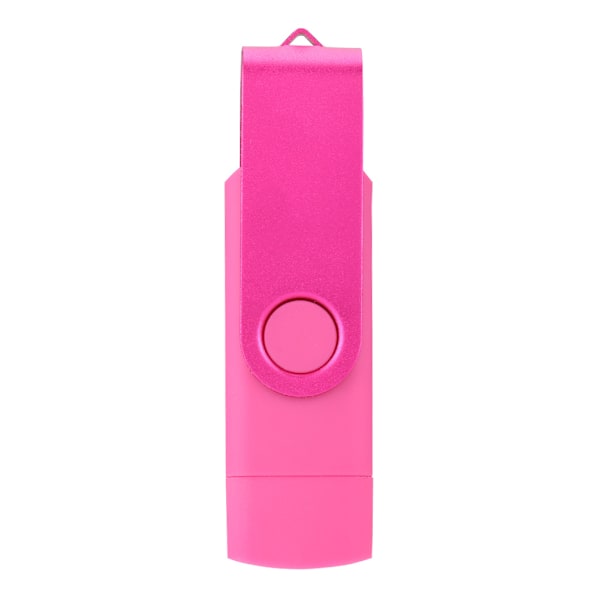 Rose Red Metal Rotation Portable USB Flash Drive High Speed U Disk Memory Stick (16G)