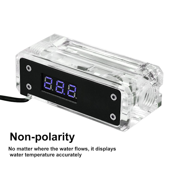 Exakt 50-100℃ Digital Vattentermometer Realtids Vattenkylning Termometer Blå Display