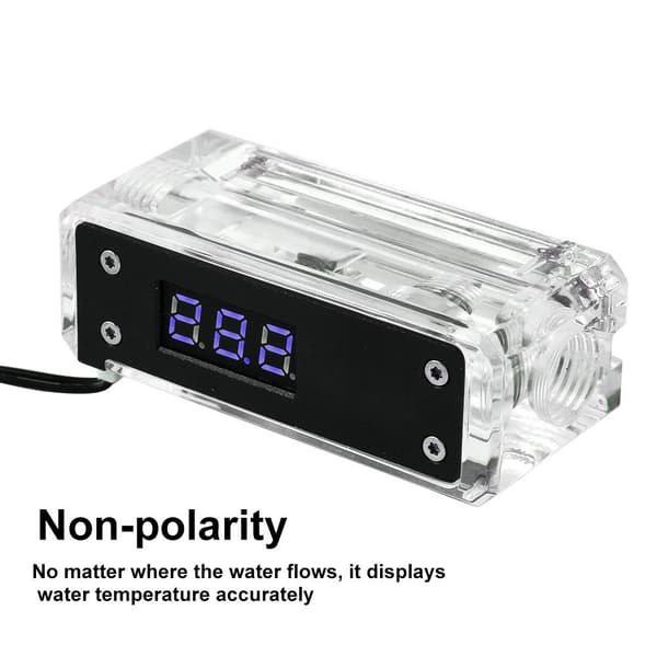 Præcis 50-100℃ Digital Vandtermometer Realtid Vandkøling Termometer Blå Display