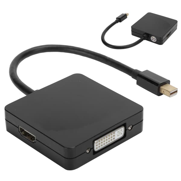 3-i-1-adapter Mini DP til DP DVI HDMI 1080P High Definition Converter-kabel til computer TVSort
