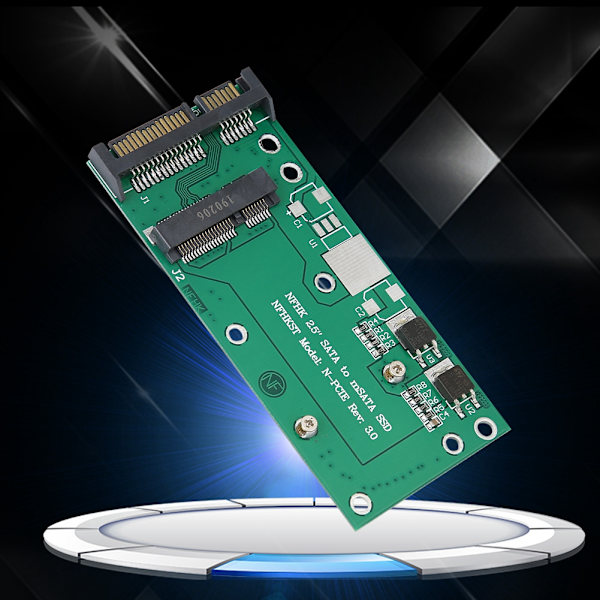 mSATA 2.5 tuuman sarjaporttiin Mini PCI-E SSD 2.5 tuuman SATA-sovitinkortti Riser-kortti