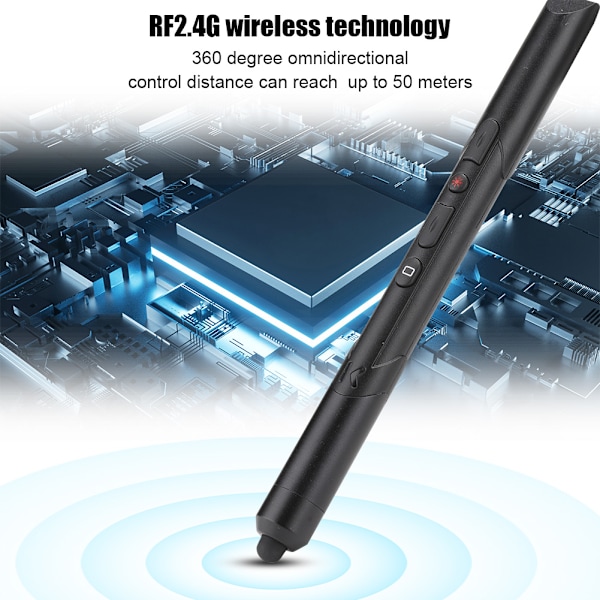 2,4 GHz trådløs presentasjons Powerpoint Clicker Touch kapasitiv skjerm Prosjektorpenn