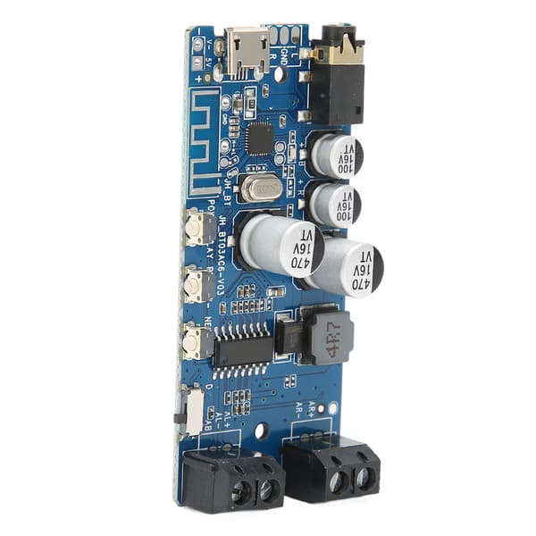 Bluetooth-forsterkerkort 2x5W Dual Power Output DIY Bluetooth 5.0 Stereo-mottakermodul