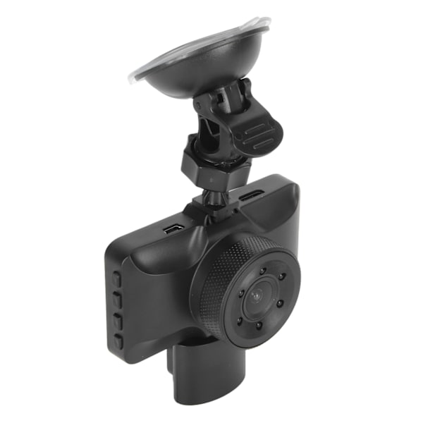 3-kanals dashcam med 3 objektiver foran, inde og bagpå 1080P 480P 480P infrarød nattesyn bevægelsesdetektion til bil DC12 til 24V