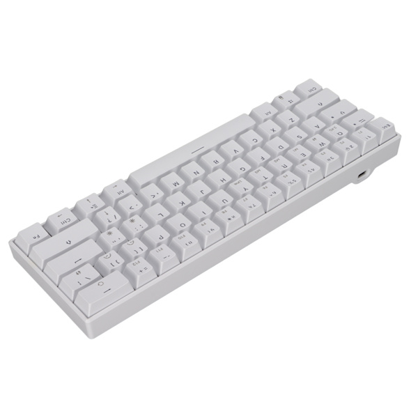READSON Mekanisk tangentbord 61 tangenter 3 lägen Kompakt ergonomisk layout Spel tangentbord för arbete Studie Spel Svart axelkropp