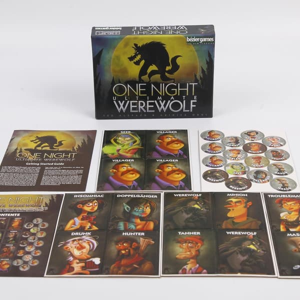 Ultimate Werewolf Deluxe Edition och One Night Ultimate Werewolf Daybreak Brädspel KO-version (2-pack)