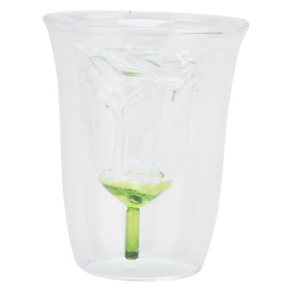 180 ml vinglas rosformad dubbelskiktad cocktailglaskopp mugg för barfest