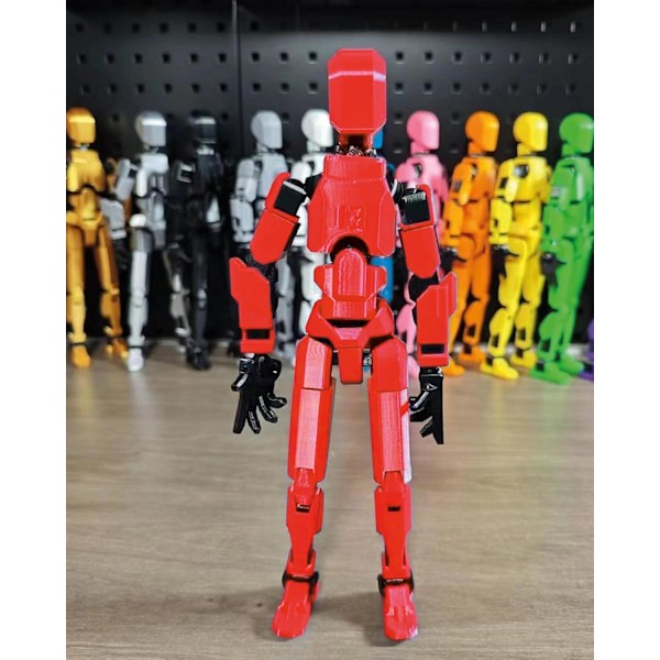 Titan 13 Actionfigur, färdigmonterad Dummy 13 Actionfigur Lucky 13 Actionfigur 3D-tryckt multiledbar rörlig T13 Actionfigur