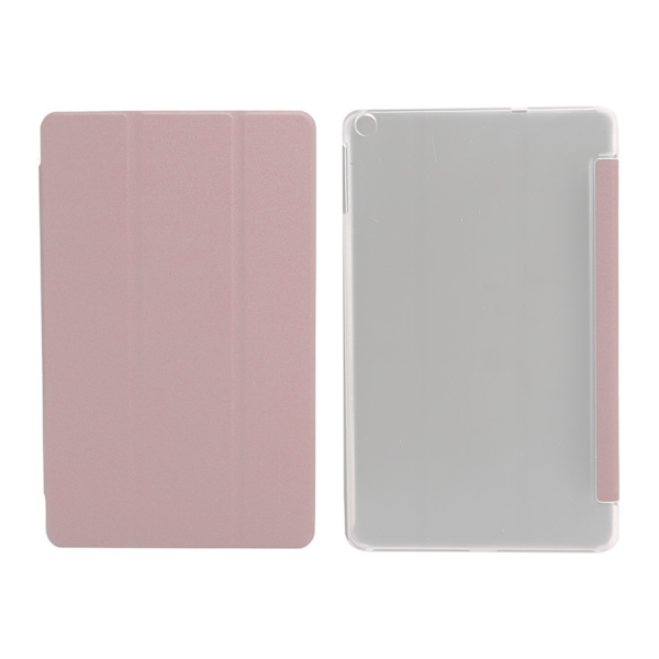Tablet PU-fodral UltraThin stativskyddsfodral för Alldocube iplay30 PC transparent skal (roséguld)