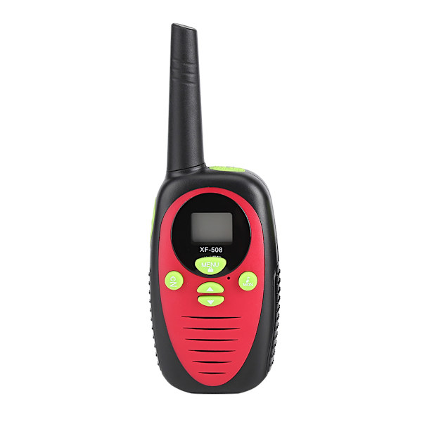 1 sæt Walkie Talkie UHF 2-vejs radio Intercom op til 3 km rækkevidde til børns gave rød