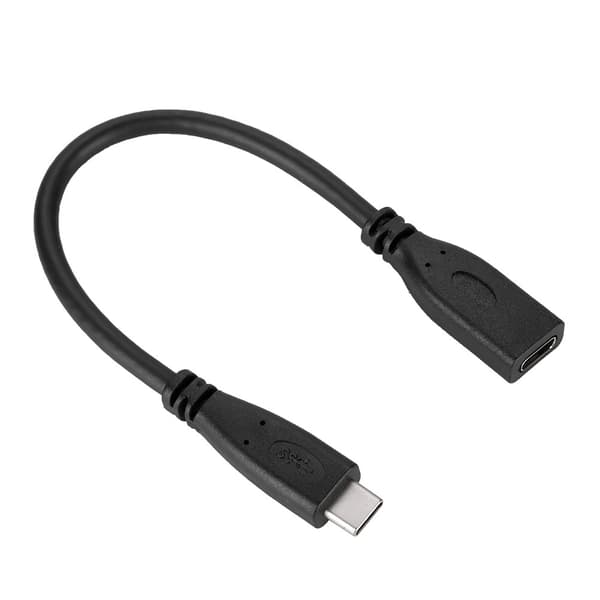 USB 3.1 Typ-C hane till hona laddningsdata synkroniseringsförlängningskabel 20CM