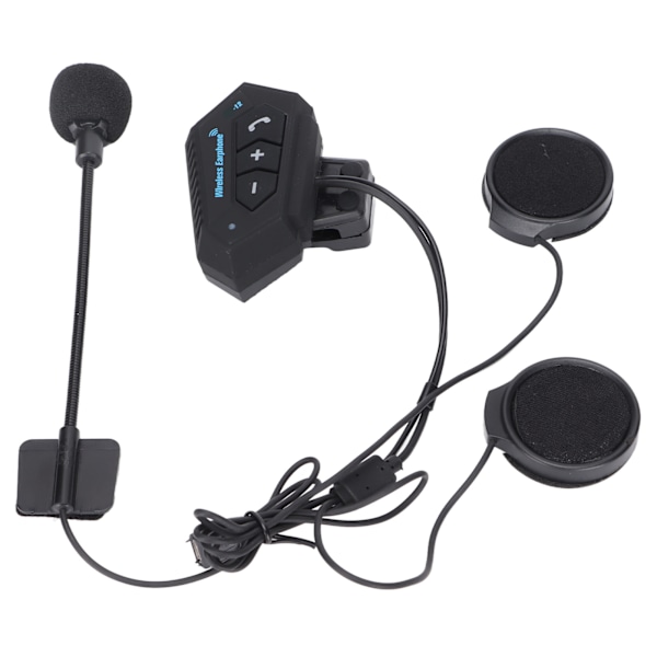Hjelm Bluetooth Intercom Headset Ridning Hjelm Bluetooth 5.0 Musik Intercom Headset