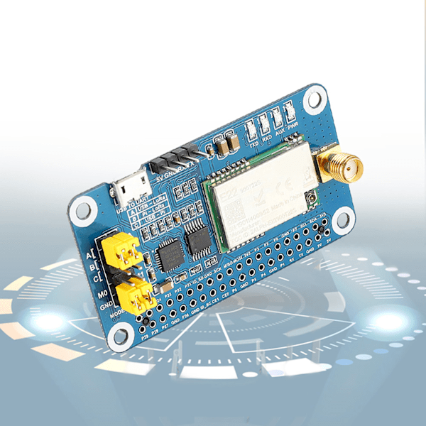 SX1262 915MHz for LoRa HAT USB til UART-brikke 4 LED-indikatorer Utvidelseskort for Raspberry Pi