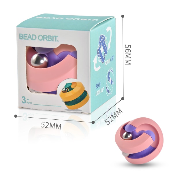 Toy, Fidget Cubes Top Spinning Toy, som stress relief & kreativa dekompressionsleksaker, pusselspel för barn Barn Vuxna (rosa)