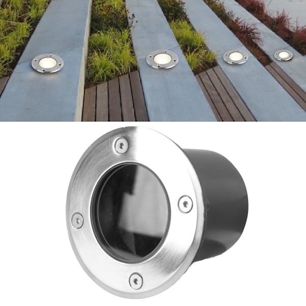 Ulkoinen upotettu lamppu kotelo LED vedenpitävä ruostumaton teräs maanalaisen valon kotelo maisemavalot kotelo 100mm 3W