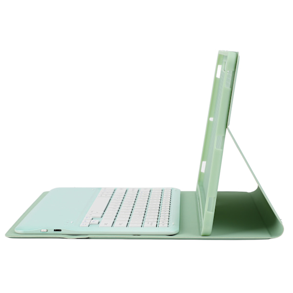 For Tab S8 näppäimistökotelo Matcha Green säädettävä kulma PU-kotelo irrotettava tabletti langaton näppäimistö SM X800 S7 FE ilman kosketuslevyä