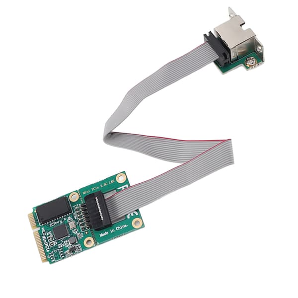 Mini PCIE -verkkoadapteri 2.5G, nopea siirtonopeus, vakaa Mini PCI Express -kortti, RJ45 Lan -sovitin, Ethernet-sovitin