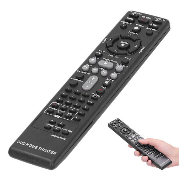 DVD-fjernbetjening AKB73636102/AKB37026852 til LG DVD-hjemmebiograf DH4130S HT304 HT305