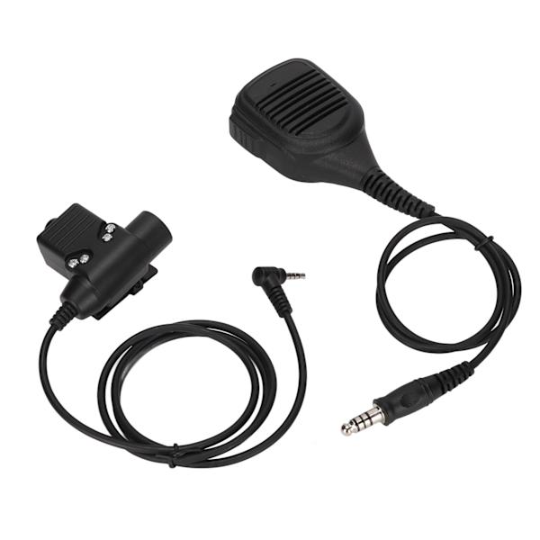 Handmikrofon U94 PTT 7,1 mm Hög hållfasthet axelmikrofon PU-ledning med klämma för Yaese VX3R
