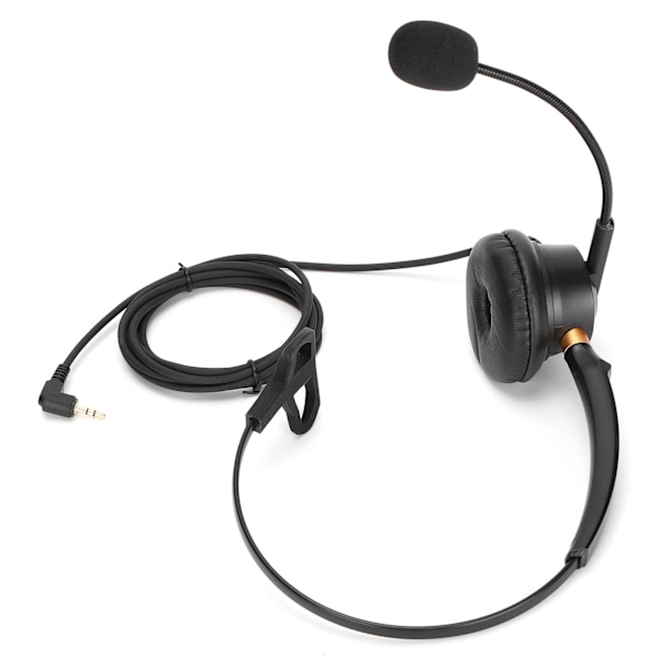 H600‑2.5 Telephone Headset 2.5mm Single Ear Customer Service Headphone with Noise Reduction Microphone