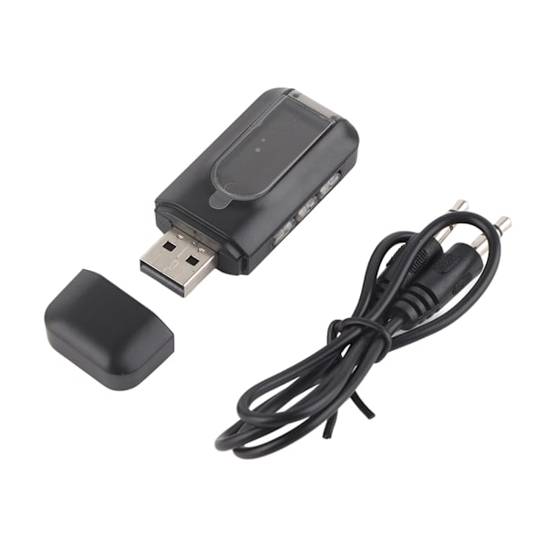 2 i 1 USB BT-adapter LCD-skärm RX TX-läge 200 Mbps 11yd avstånd BT 5.0 sändtagare mottagare för TV-dator