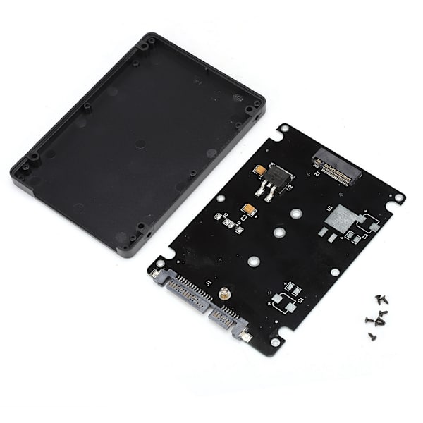 HXT-053 M.2 NGFF SSD til 2,5 tommer SATA3 Harddisk Boks Adapter Riser Kort Konverter (Sort)