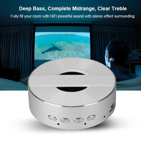 Mini langaton Bluetooth 4.0 -kaiutin HiFi-stereovahvistin MP3-soitin, tukee mikrofonia ja TF-korttia