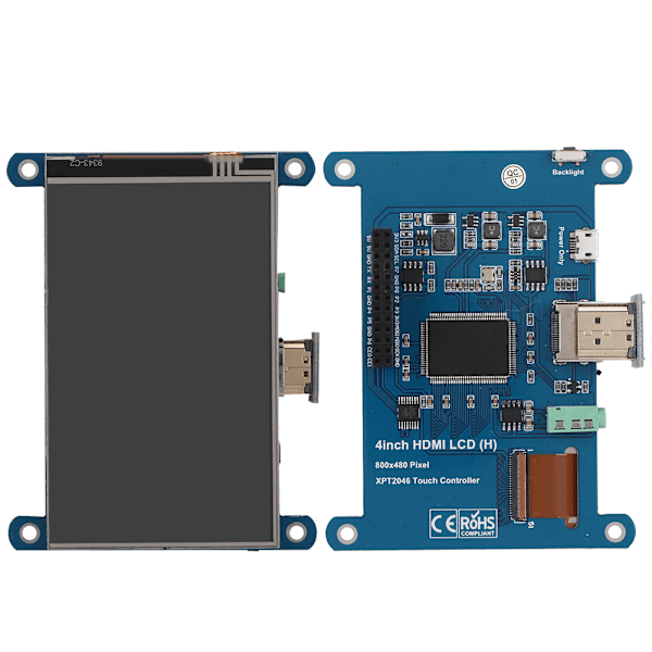 4 tommer 800x480 IPS HDMI LCD-touchskærm passer til Raspberry Pi 3B+Zero W