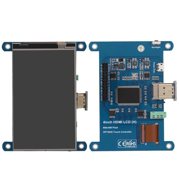 4 tuuman 800x480 IPS HDMI LCD kosketusnäyttö Raspberry Pi 3B+Zero W:lle