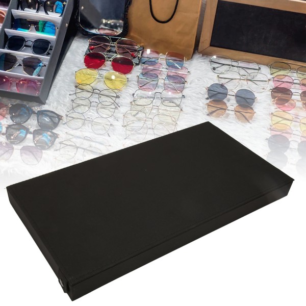 15 Grids Solglasögon Organizer Nylon Multifunktionell Smycken Case för skrivbordslådor