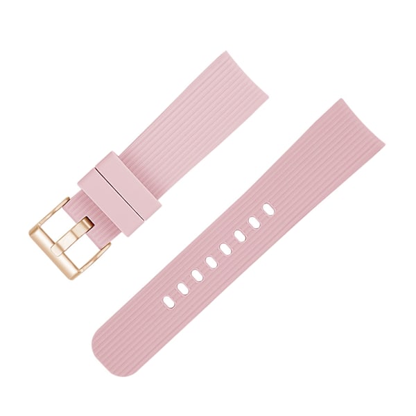 Pehmeä silikoni rannekoru rannekkeen vaihto Sumsung galaxy Watch R810 42mm (Pink)