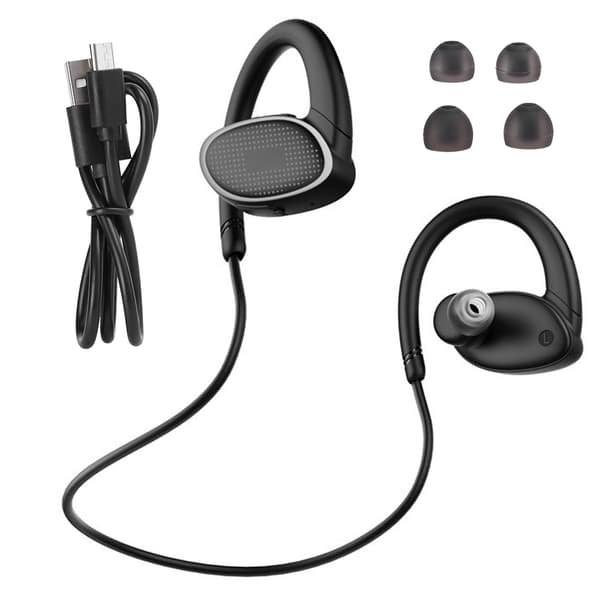 Bluetooth trådlöst headset MP3 löpning vattentät öronkrok universell hörlur för Android