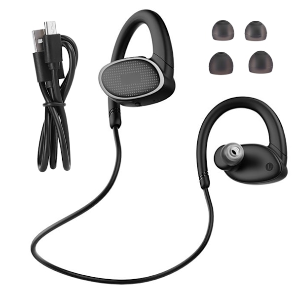 Bluetooth Wireless Headset MP3 Running Waterproof Earhook Universal Earphone for Android