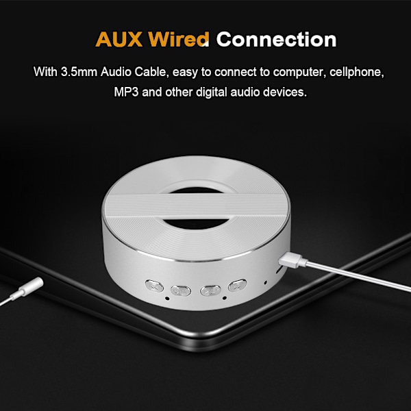 Mini langaton Bluetooth 4.0 -kaiutin HiFi-stereovahvistin MP3-soitin, tukee mikrofonia ja TF-korttia