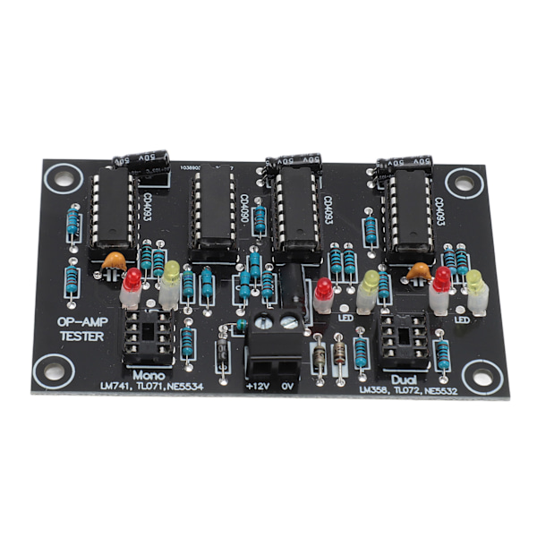 OP AMP Module Professional Single Dual OP Amplifier Board for TL071 TL072 TL081 TL082 LM741 LF356 NE5534