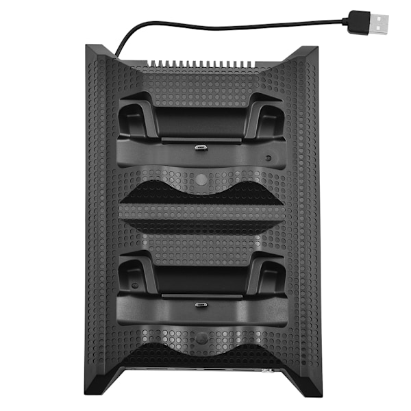 1 stk. Kølestativ Oplader Fan Opladningsstation USB HUB til Xbox One SLIM Konsol Sort
