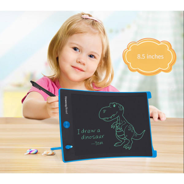 LCD-skrivebrett for barn - 8,5 tommers Doodle Scribbler Board Skjerm Tegneblokk Læring Pedagogisk leke for 3+ år gamle jenter Gutter Småbarn（Sort）