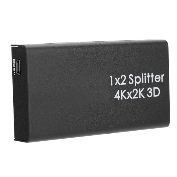 4K HDMI Splitter HD Video HDMI Switcher 1 ind 2 ud Amplifier Dual Display 100‑240VUK Stik