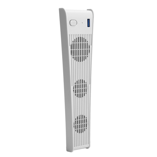 Pelikonsolin jäähdytystuuletin PS5:lle USB-jäähdytin 3 tuulettimella PS5 /CDROM-peliemännälle (valkoinen)