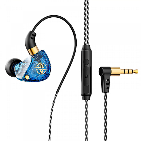 Over-the-ear-øretelefoner til løb, Wrap Around Ear Wired Sports-hovedtelefoner til træning, jogging, svedsikre in-ear-øretelefoner med mikrofon