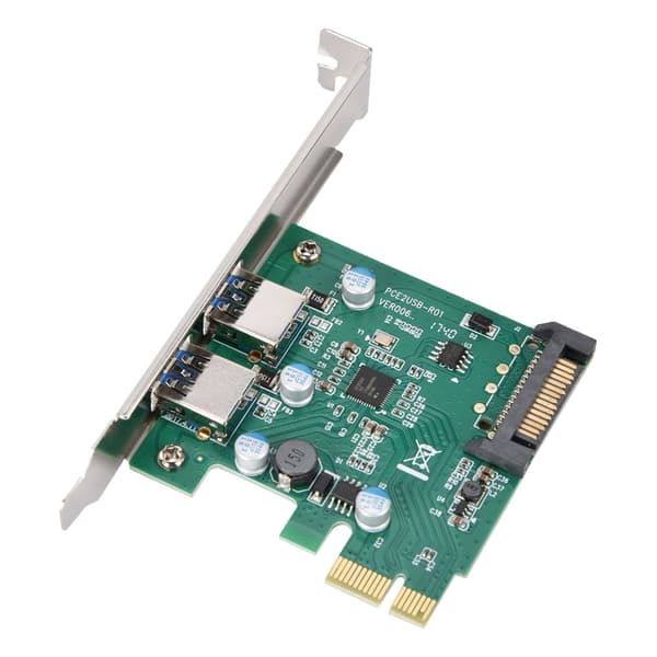 2 Port USB 3.0 Desktop Computer PC Udvidelseskort