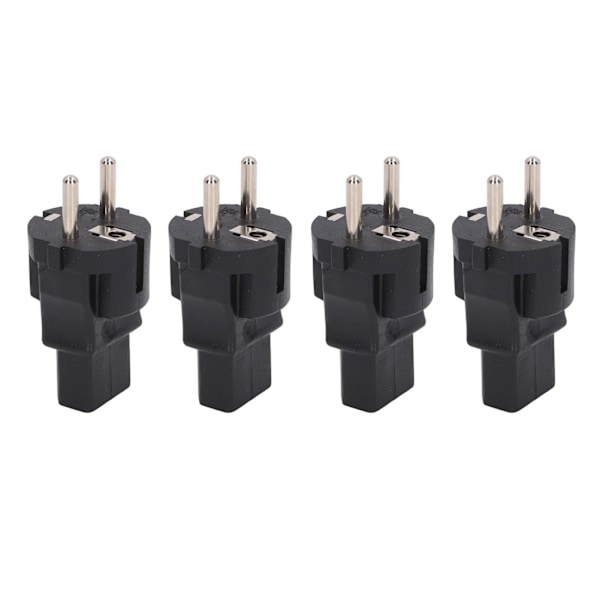 4PCS 2-spårs kontakt till IEC320 C13 strömadapter Professionell till C13 strömadapter för bärbar dator Skrivare 100‑