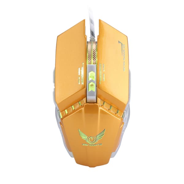 Universal USB-kablet gamingmus 3200 DPI mekanisk computermus til pc-spil guld