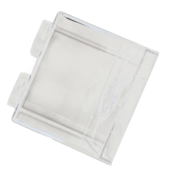 Läpinäkyvä rahaa säästävä pankkirakennuslohkon muotoilu Suorakulmainen läpinäkyvä kolikkosäästölipas lapsille pojille tytöille 8.9x8.9x9.2cm / 3.5x3.5x3.6in White