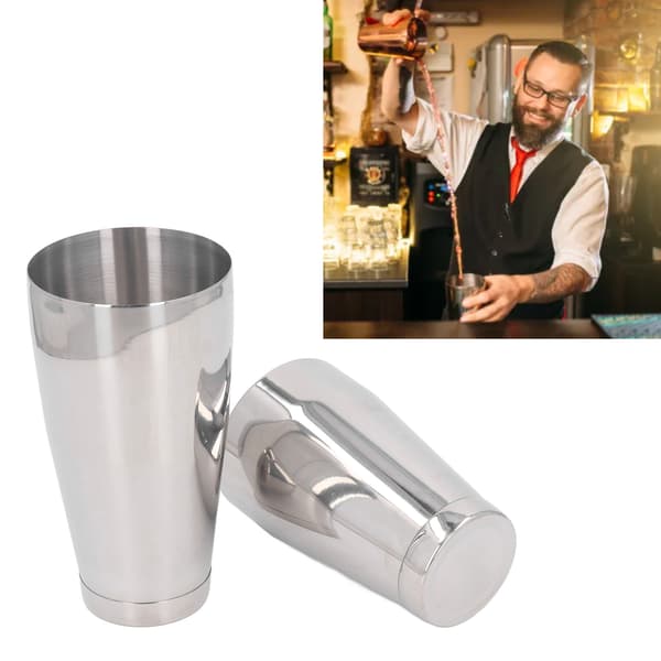Cocktail Shaker i rostfritt stål Martini Drink Mixer Basic Tools Shake Metal Can för bartenders