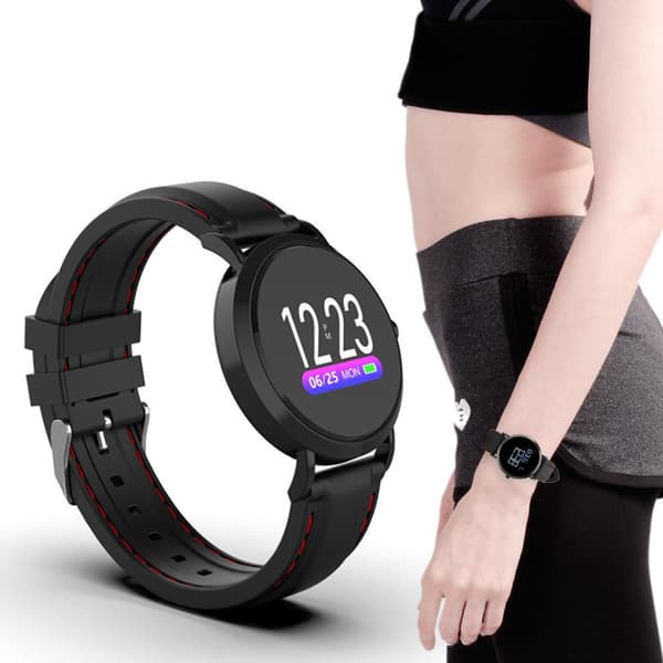 CV08C Vanntett Smart Armbånd Håndleddsklokke Pulsmåler Blodtrykksmonitor for Android/IOS
