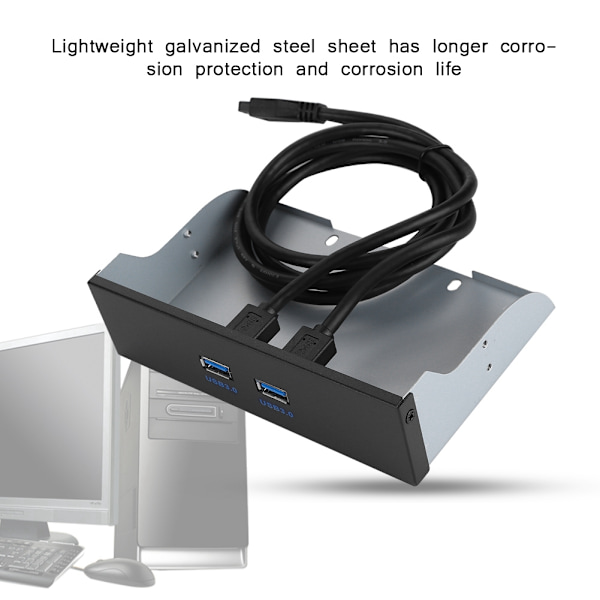 USB Front Panel Brakett USB3.0 Optisk Stasjon Front Panel CD ROM Driver
