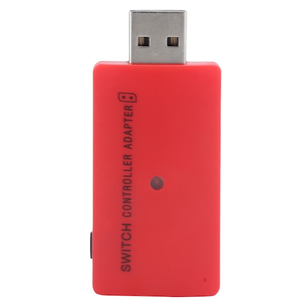 Bärbar USB trådlös Bluetooth-kontrolleradapterhandtagomvandlare för PS4 Switch spelkonsolröd