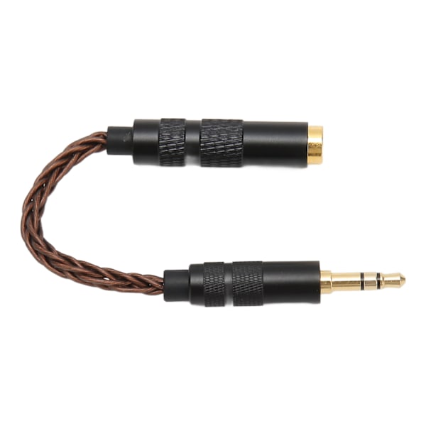 4,4 mm balanceret hun til 3,5 mm stereo han adapterkabel guldbelagte stik bærbar hovedtelefon konverterkabel bronze