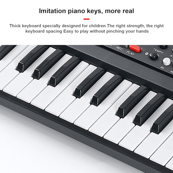 Børns elektroniske klaver 37 tangenter multifunktions keyboard musikinstrument tilbehør BF-430A2